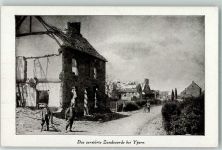Ypres Ypern / Ieper zerstörte Zandvoorde Verlag Imberg & Lefson K 7 AK Deutsches Heer WK I