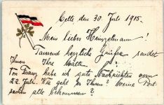 29221 W3100 Celle Prägedruck Eichenlaub Flagge Ort lt. Stempel