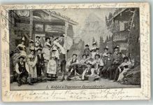L. Köhlers Tegernseer Bauerntheater Gruppenfoto Zither Volksschauspiel