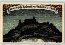 O5900 Eisenach , Thür 400 jähr. Reformations-Juniläum Wartburg sign. Kallista, E. Verlag Erika Serie 5583 Luther 1917 Künstlersteindruck