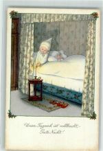 Gute Nacht Kinder im Bett Verlag M.M. Nr. 1158 Ebner, Pauli