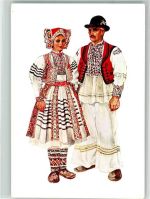 Tracht Recica sign. Vladimir Kirin Trachten Kroatien Künstlerkarte