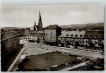 66482 W6660 Zweibrücken , Pfalz Foto AK Schlossplatz mit Alexanderskirche
