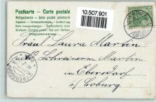 Serie - Ich hab ein Herz gefunden - inniger Kuss, Jugendstil Ornamente AK Liebe 1904 Prägedruck