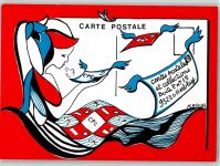 Dessin Monique Bruel - Limite Abonne C.P.C Cartes Postales et Collection, Herblay AK AK - Geschichte