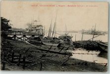 Saigon 1908 - Batellerie Indigene et Cuirasses Kriegsschiff