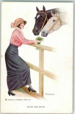 Nr. 661 Frau Pferd sign. Wallace Reinthal u. Newman