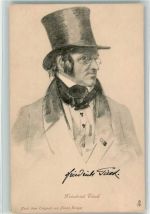 Bildhauer Christian Friedrich Tieck sign. Krüger Franz Tucks Sons Serie 36 Prominente Künstlerkarte