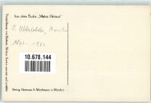 Federzeichnung O Täler weit Ubbelohde, O. 1922 Künstlerkarte