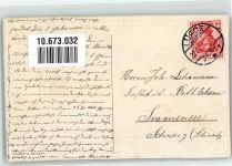 Kind Topf mit Vergissmeinnicht Brief Golddruck Namenstag 1911 Prägedruck