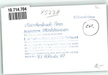57629 W5239 Müschenbach FOTO KEINE AK Pension Stockhausen