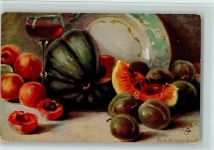 Tucks Nr. 441 sign Hildebrandt - Früchte AK Frucht, Gemüse