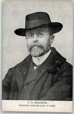 Prag Praha Foto AK Portrait Masaryk