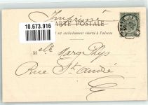 Phototypie Bergeret Pik Dame durchbrochene Papierwand Kartenspiel 1902