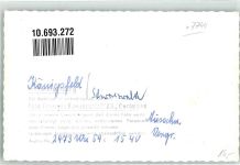 78126 W7744 Königsfeld im Schwarzwald FOTO KEINE AK Ort handschriftlich