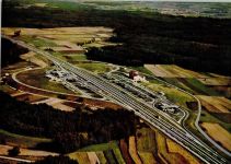 96193 W8602 Weingartsgreuth - Autobahn-Raststätte Steigerwald Fliegeraufnahme