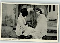 Sansibar Zanzibar Foto AK Beruf Barber Tracht