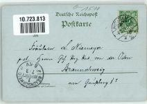 14467 O1510 Potsdam 1896 Lithographie Alte Mühle Sansouci