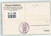 O5900 Eisenach , Thür Luther Gedächtnis Feier 1921 SST Der Dorfstand der Wartburgstadt sign. Josef Sattler Luther Künstlerkarte