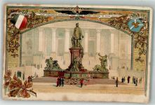 W1000 Berlin Mitte Wappen Bismarckdenkmal 1900 Prägedruck