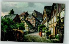 37647 W3453 Polle , Weser Foto AK Mühlenweg