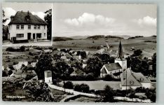 59929 W5790 Thülen Foto AK Geschäft Pension Kersting Kirche