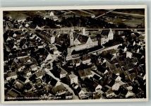 87727 W8943 Babenhausen , Schwab - Fliegeraufnahme Babenhausen Fuggerschloss