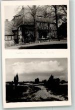 29646 W3045 Wilsede , Kr Soltau 1937 Privatfoto AK Gasthaus Heidemuseum Ort lt. Stempel