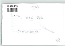 93462 W8496 Lam , Oberpf FOTO KEINE AK Hotel Post Ort handschriftlich