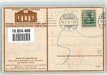 04103 O7000 Leipzig 1913 Gebrauchsspuren Raumkunst Intern. Baufachausstellung