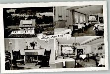34508 W3542 Willingen (Upland) , Waldeck Foto AK Hotel-Pension Lärchenhof Innnenansicht Frühstückszimmer Kaminecke