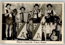 W8176 Waakirchen Bayernkapelle Franz Assel Volksmusik Foto AK