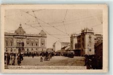 Beograd Belgrad - Fondsmanagment und Nationaltheater Straßenbahn