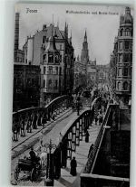 Posen Poznan 10ß5 Foto AK Wallischbrücke Breite Straße