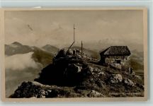 Erlerberg Gipfelkreuze Spitzstein Gipfel Berghütte