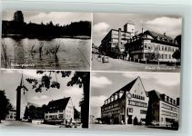 78048 W7730 Villingen-Schwenningen - Neckarquelle Kienzle-Uhrenfabrik Rathaus Kirche