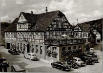 71540 W7157 Murrhardt - Gasthof Sonne-Post Fachwerkhaus Autos