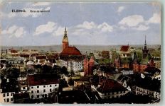 Elbing Elblag 1918 Gebrauchsspuren Kirche Feldpost WK I