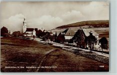 93453 W8497 Neukirchen b Hl Blut - Schulhaus mit Wallfahrtskirche