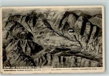 6991 Hirschegg - Relief- und Tourenkarte des kleinen Walsertales , Württ. Berghütte