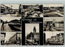 3001 Rotterdam - Lijnbaan Ingang Autotunnel Hoogstraat Pleinwag Raadhuis Viaduct Gordelweg Blaak Schiedamse weg Mehrfachaufnahme