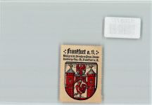 O1200 Frankfurt , Oder Vignette Wappen Kaffee Hag ca 1920-1940 Vignette
