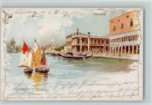 30100 Venezia 1909 Lithographie Il Molo