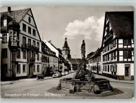 77723 W7614 Gengenbach - Am Marktplatz Brunnen Fachwerkhaus