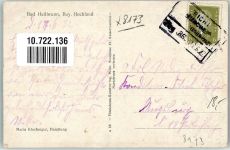 83670 W8173 Bad Heilbrunn 1932 - Bahnpost Bich Zug 86