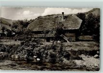 Fluß Schwarzwaldhaus