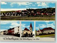 86756 W8861 Reimlingen - Ansicht von Nordosten Schule Pfarrkirche Seminar 4-Bildaufnahme