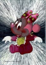 Mickey Mouse - metallischer Hintergrund Comic