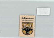 Krakau Kraków Stierkopf Vignette Wappen Kaffee Hag ca 1920-1940 Vignette