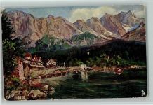 Tuck Serie Oberbayr. Seen Nr. 217 B - Dorf am Eibsee Berg